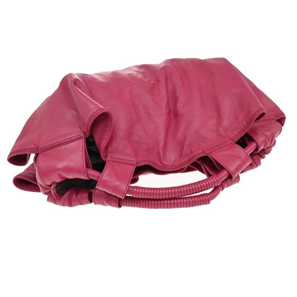 LOEWE Anagram Logo Nappa Aire Hand Bag Leather Pink GHW Spain 84EF792 - Picture 3 of 15